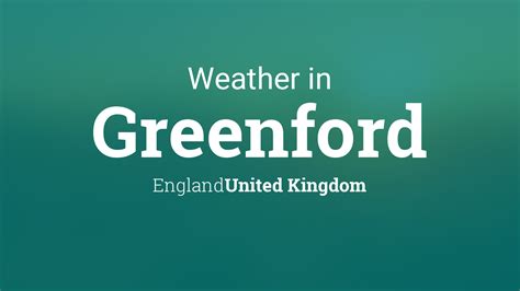 Weather in greenford  Temperature, wind, atmospheric pressure, humidity and precipitations